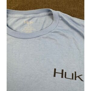 Huk Men's Blue‎ Marlin Graphic T-Shirt Short Sleeve Fishing Outdoors Large